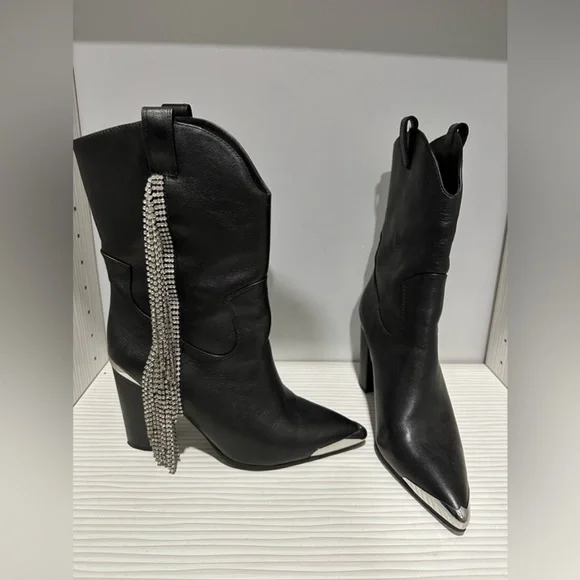 DANIEL X DIAMOND STAGECOACH WESTERN COWBOY BOOT - Picture 1 of 7